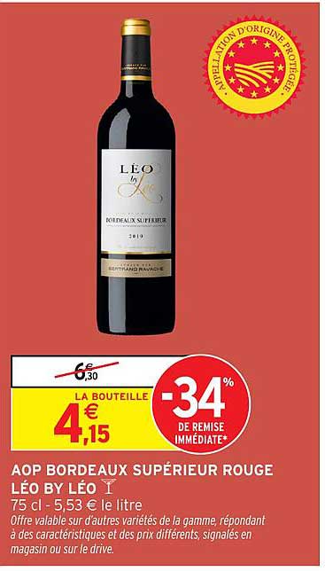 AOP BORDEAUX SUPÉRIEUR ROUGE LÉO BY LÉO