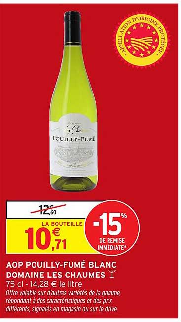 AOP POUILLY-FUMÉ BLANC DOMAINE LES CHAUMES