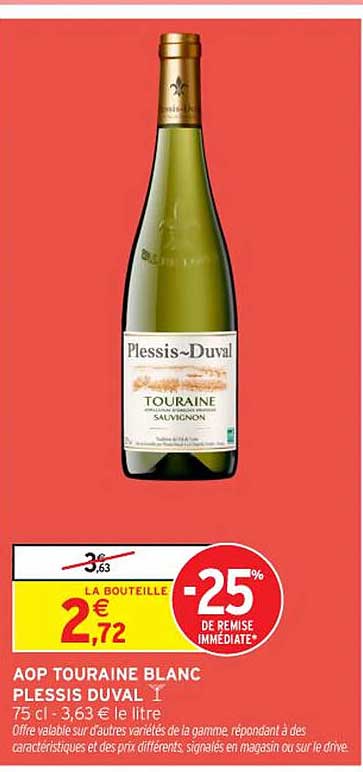 AOP TOURAINE BLANC PLESSIS DUVAL