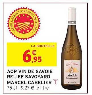 AOP VIN DE SAVOIE RELIEF SAVOYARD MARCEL CABELIER