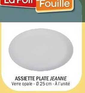 ASSIETTE PLATE JEANNE