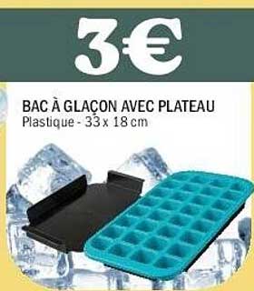 BAC À GLACON AVEC PLATEAU