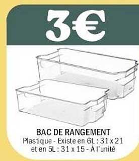 BAC DE RANGEMENT