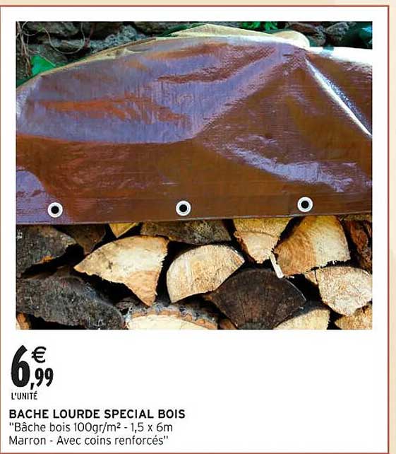 BÂCHE LOURDE SPECIAL BOIS