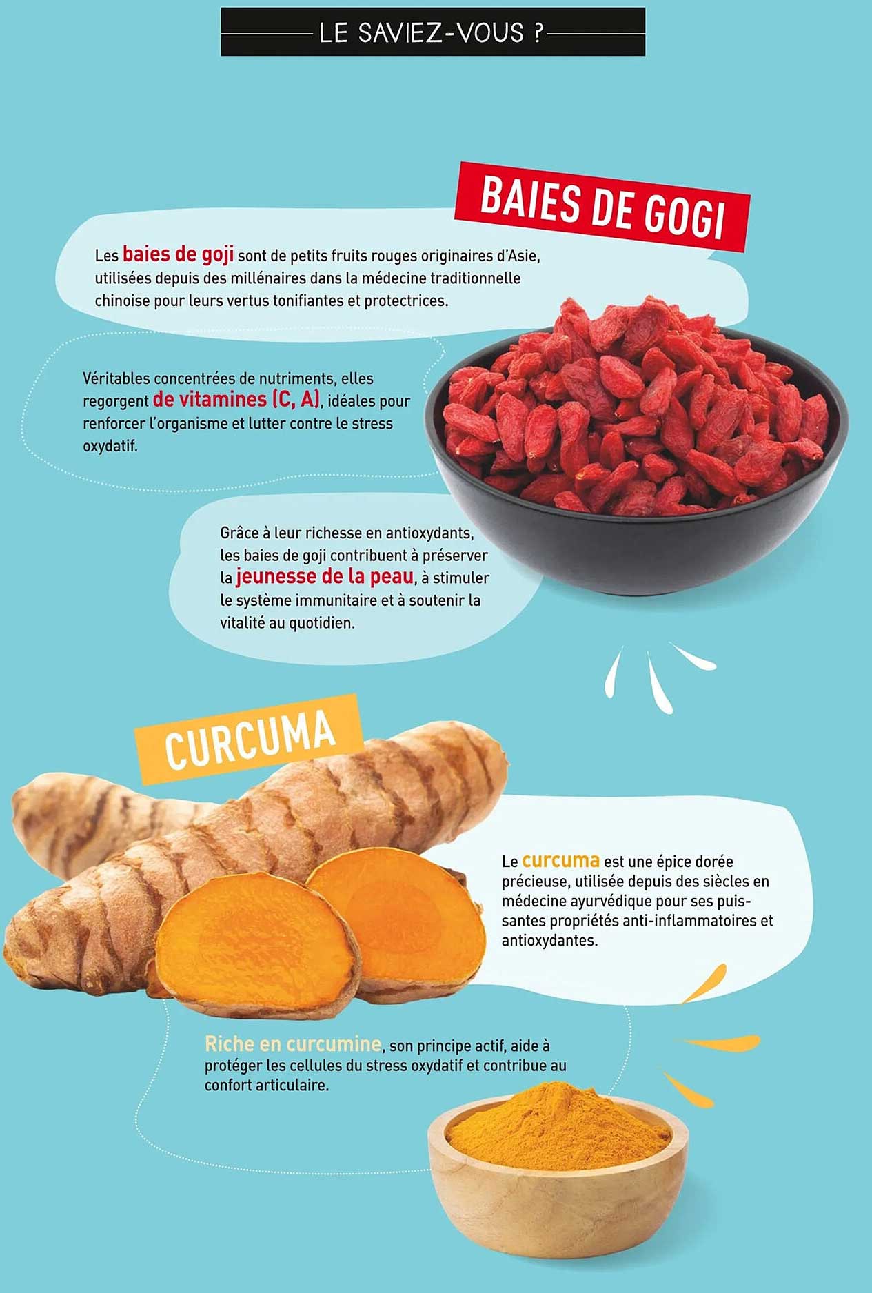 Baies de Gogi et Curcuma