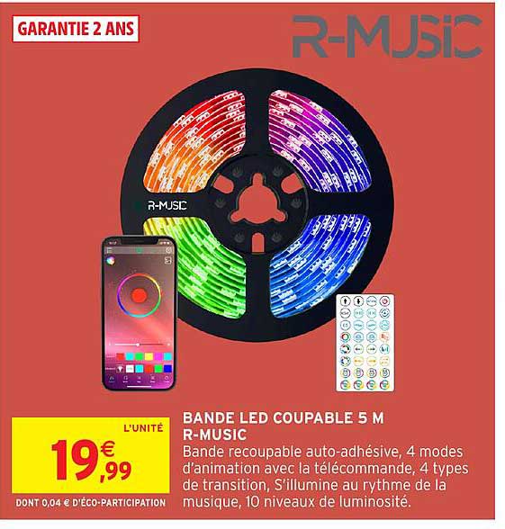 Bande LED COUPABLE 5 M R-MUSIC