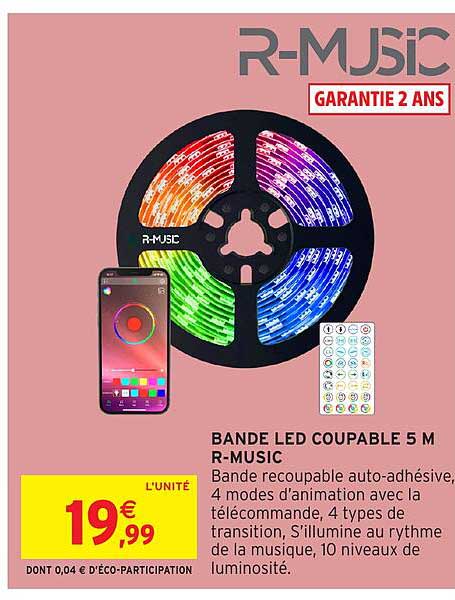 BANDE LED COUPABLE 5 M R-MUSIC