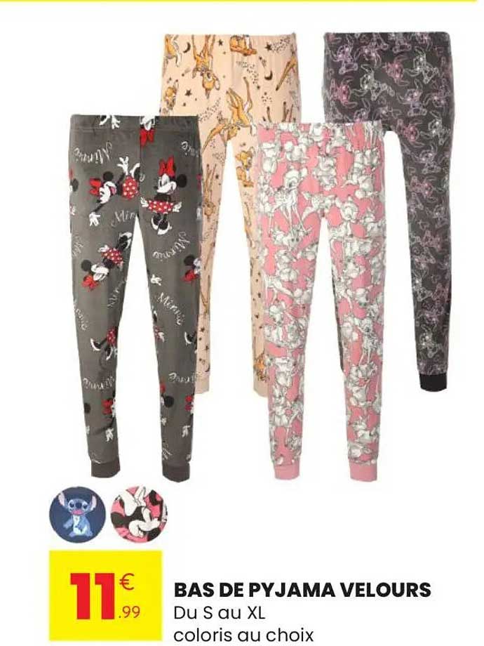 BAS DE PYJAMA VELOURS