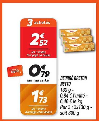 BEURRE BRETON NETTO