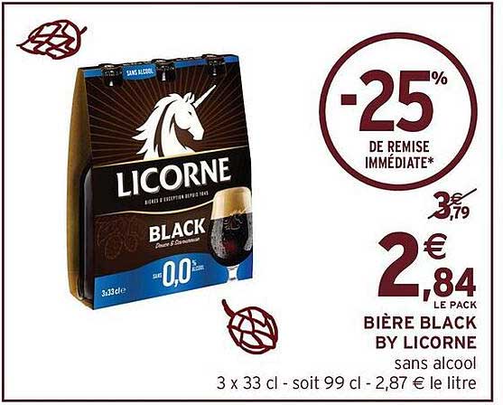 BIÈRE BLACK BY LICORNE
