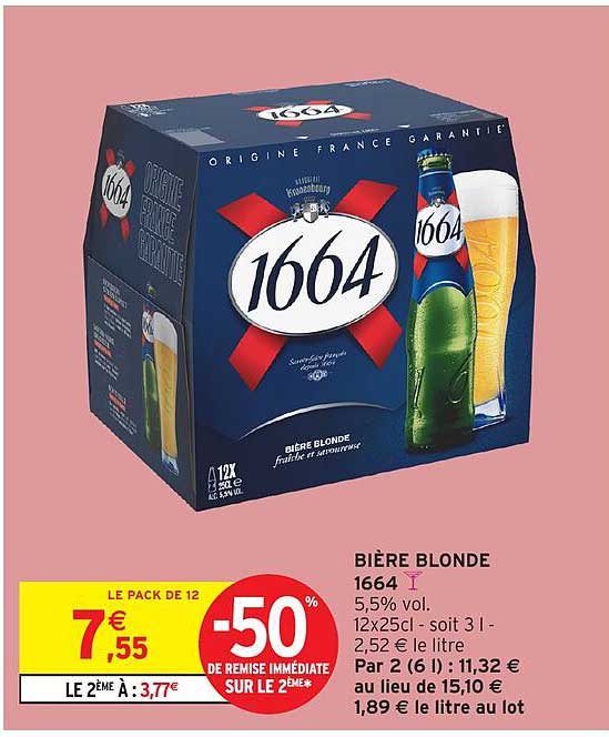 BIÈRE BLONDE 1664