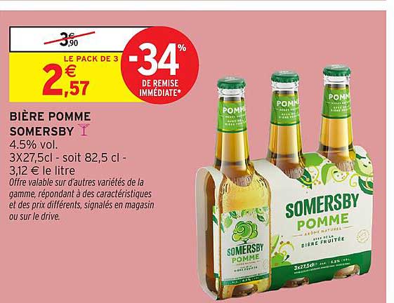 BIÈRE POMME SOMERSBY