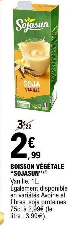 BOISSON VÉGÉTALE “SOJASUN”