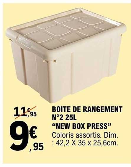 BOITE DE RANGEMENT N°2 25L "NEW BOX PRESS"