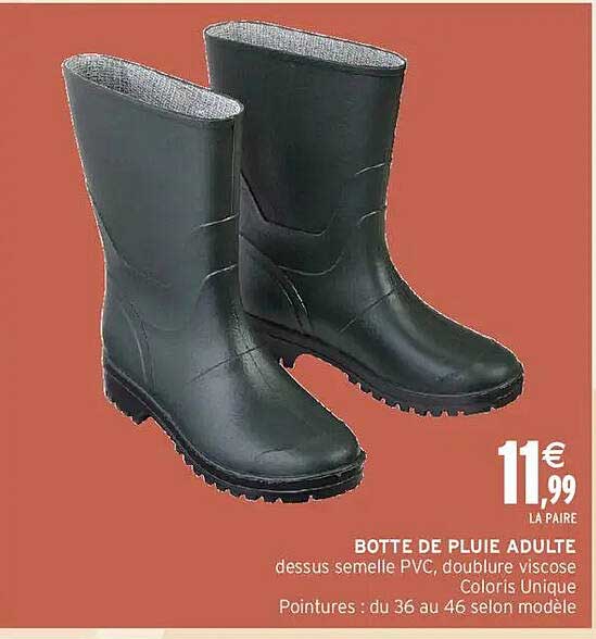 BOTTE DE PLUIE ADULTE
