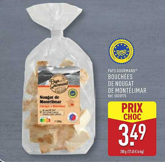 BOUCHÉES DE NOUGAT DE MONTÉLIMAR
