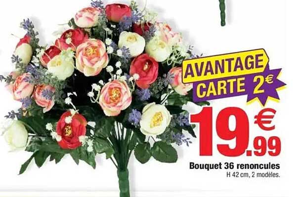 Bouquet 36 renoncules