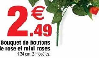 Bouquet de boutons de rose et mini roses