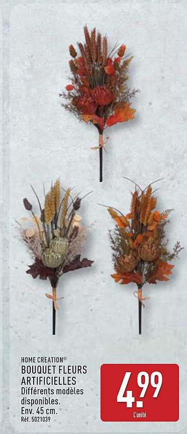 BOUQUET FLEURS ARTIFICIELLES