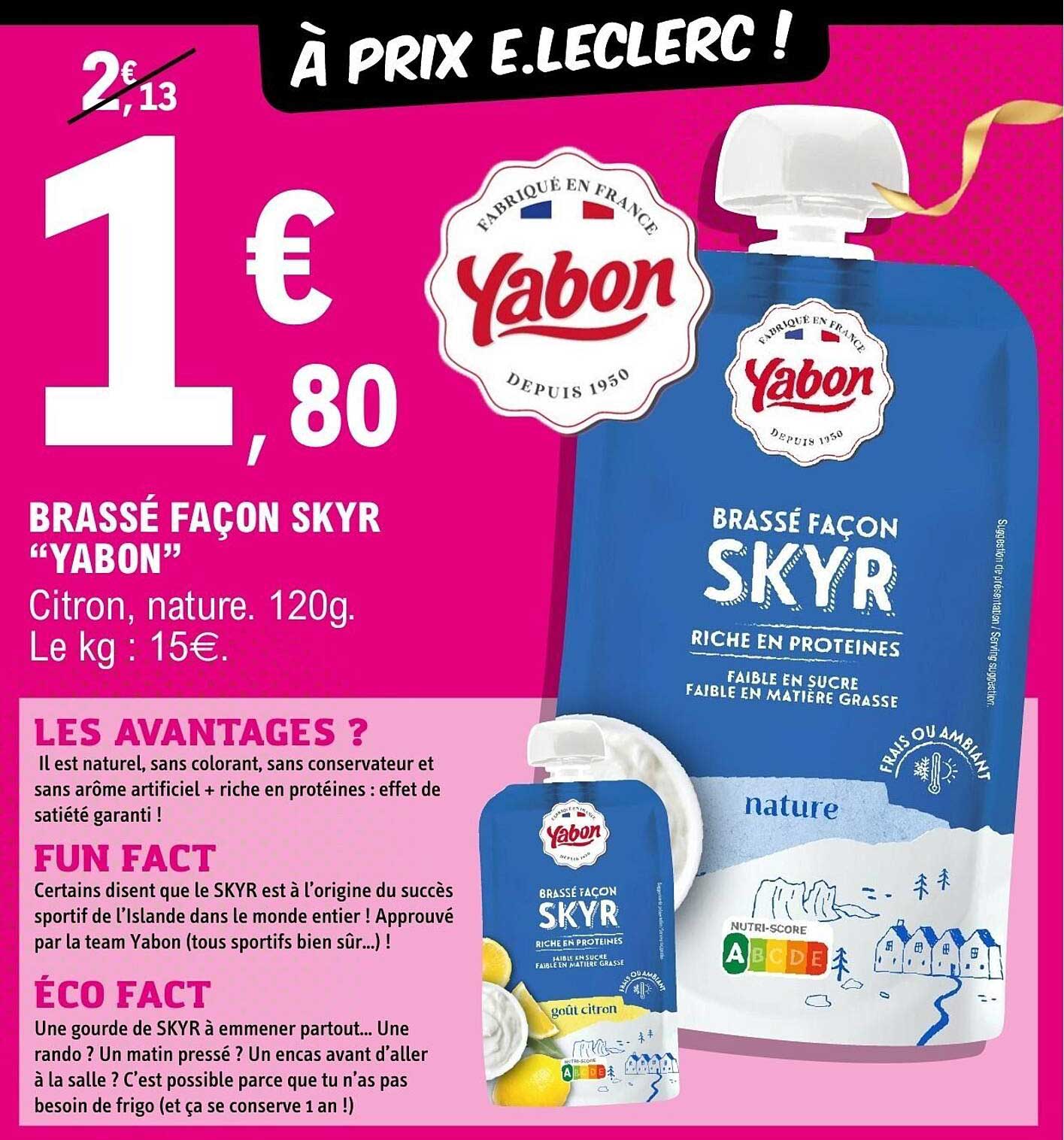 BRASSÉ FAÇON SKYR “YABON”