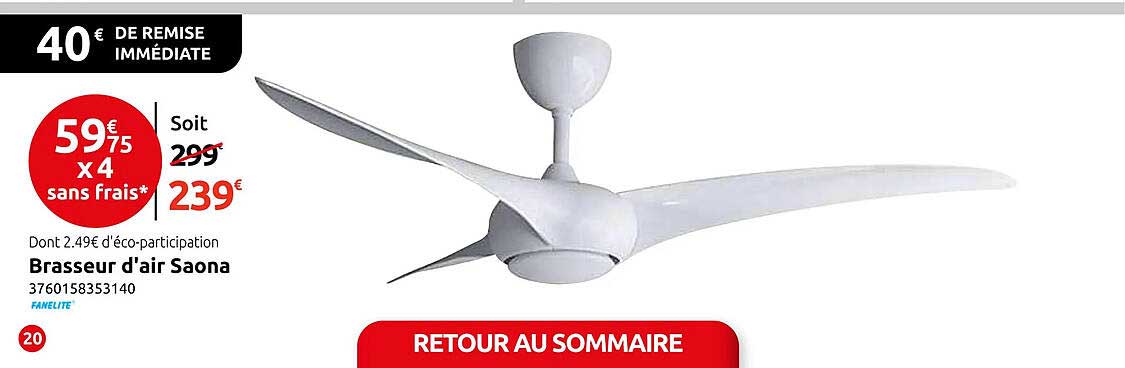 Brasseur d'air Saona