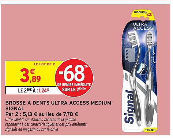 BROSSE À DENTS ULTRA ACCESS MEDIUM SIGNAL