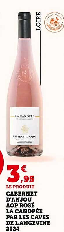 CABERNET D'ANJOU AOP ROSÉ LA CANOPÉE
