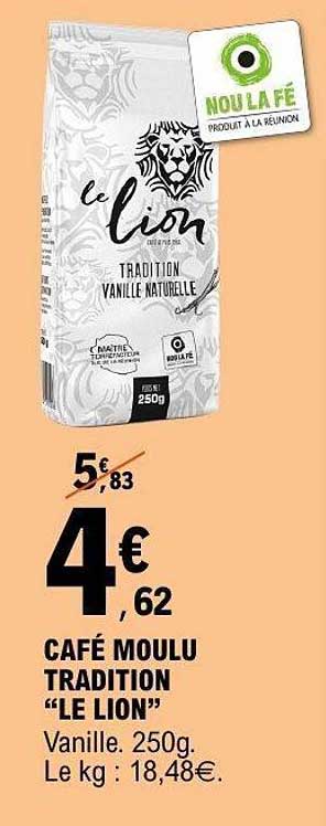 CAFÉ MOULU TRADITION “LE LION”