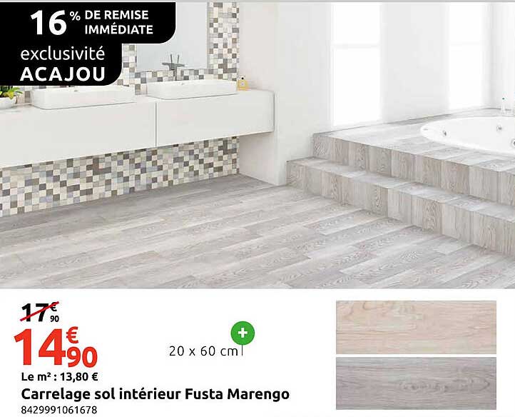 Carrelage sol intérieur Fusta Marengo