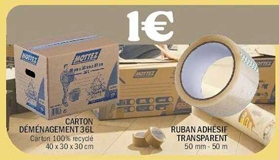 CARTON DÉMÉNAGEMENT 36L