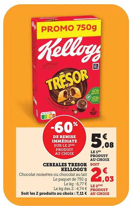 Céréales Trésor Kellogg's