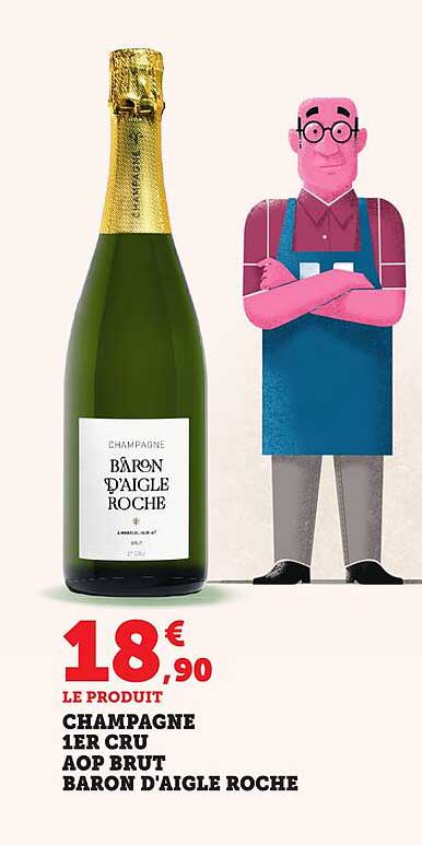 Champagne 1ER CRU AOP BRUT BARON D'AIGLE ROCHE