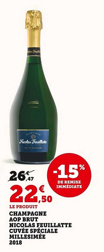Champagne AOP Brut Nicolas Feuillatte Cuvée Spéciale Millésimée 2018