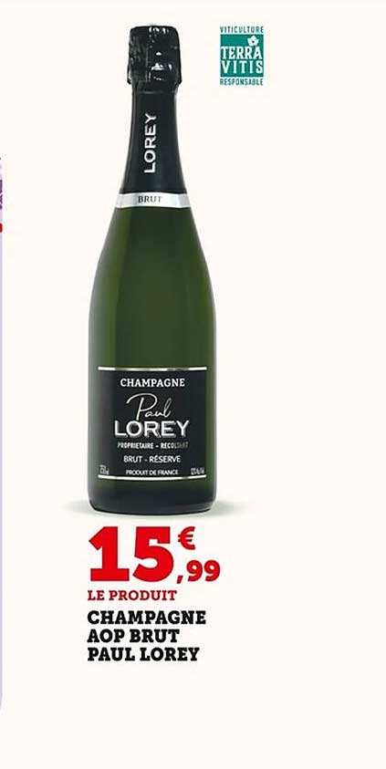 CHAMPAGNE AOP BRUT PAUL LOREY
