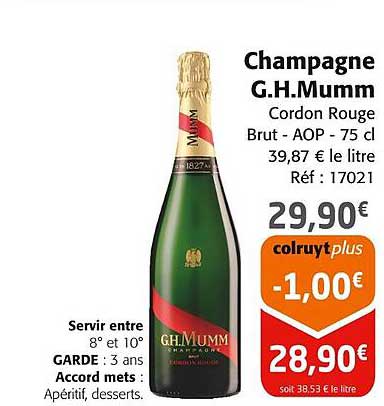 Champagne G.H.Mumm Cordon Rouge