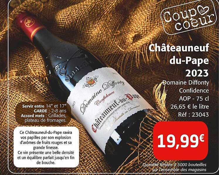 Châteauneuf du-Pape 2023 Domaine Diffonty Confidence
