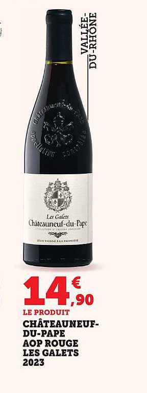Châteauneuf-du-Pape AOP Rouge Les Galets 2023