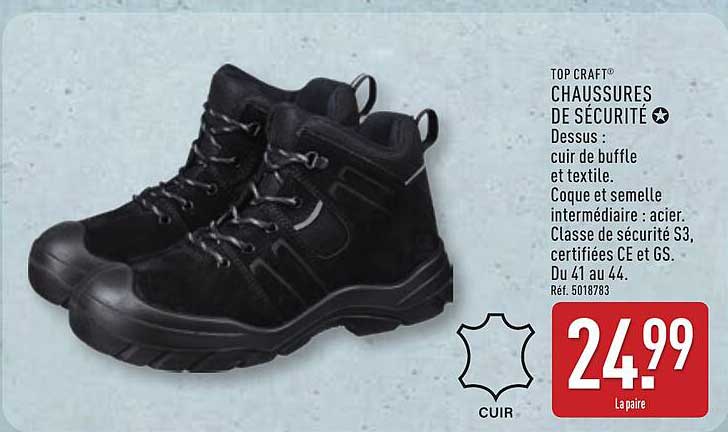 CHAUSSURES DE SÉCURITÉ