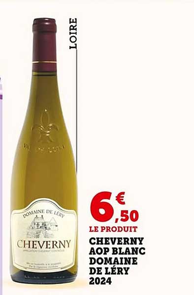 CHEVERNY AOP BLANC DOMAINE DE LÉRY 2024