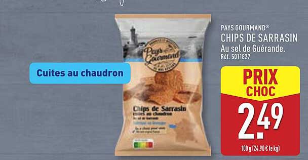 CHIPS DE SARRASIN