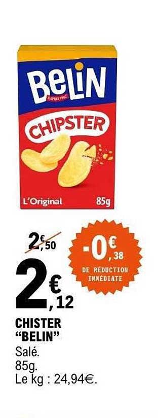 CHISTER "BELIN" Salé 85g