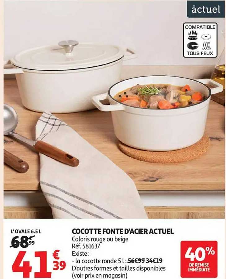 COCOTTE FONTE D'ACIER ACTUEL
