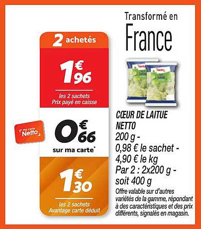 CŒUR DE LAITUE NETTO