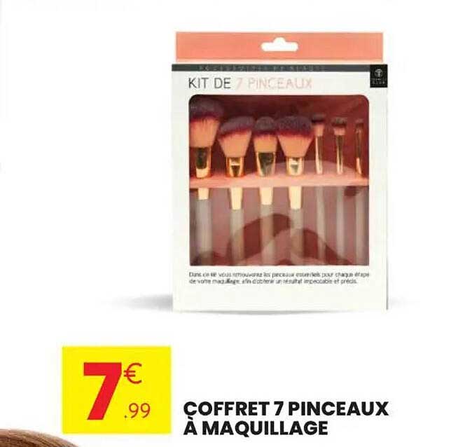 Coffret 7 pinceaux à maquillage