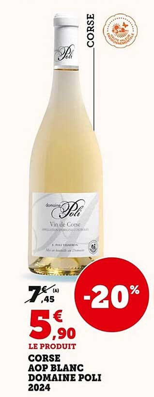 CORSE AOP BLANC DOMAINE POLI 2024