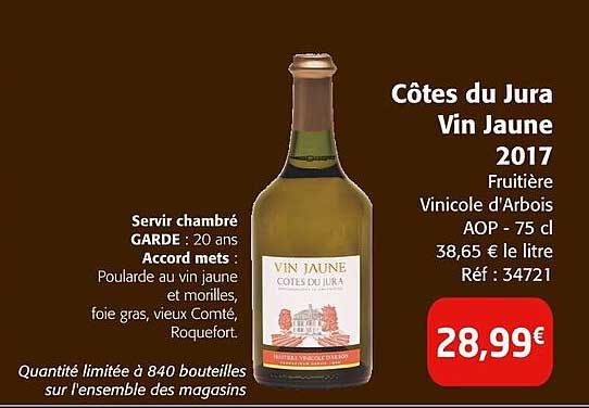 Côtes du Jura Vin Jaune 2017