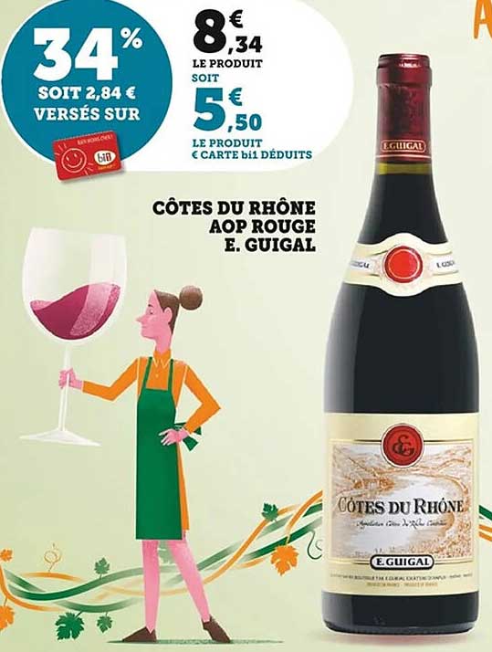 CÔTES DU RHÔNE AOP ROUGE E. GUIGAL