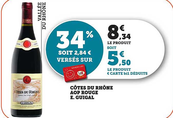 CÔTES DU RHÔNE AOP ROUGE E. GUIGAL