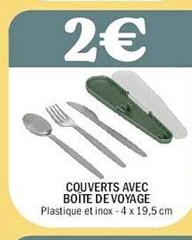 COUVERTS AVEC BOÎTE DE VOYAGE