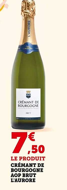 CRÉMANT DE BOURGOGNE AOP BRUT L'AURORE